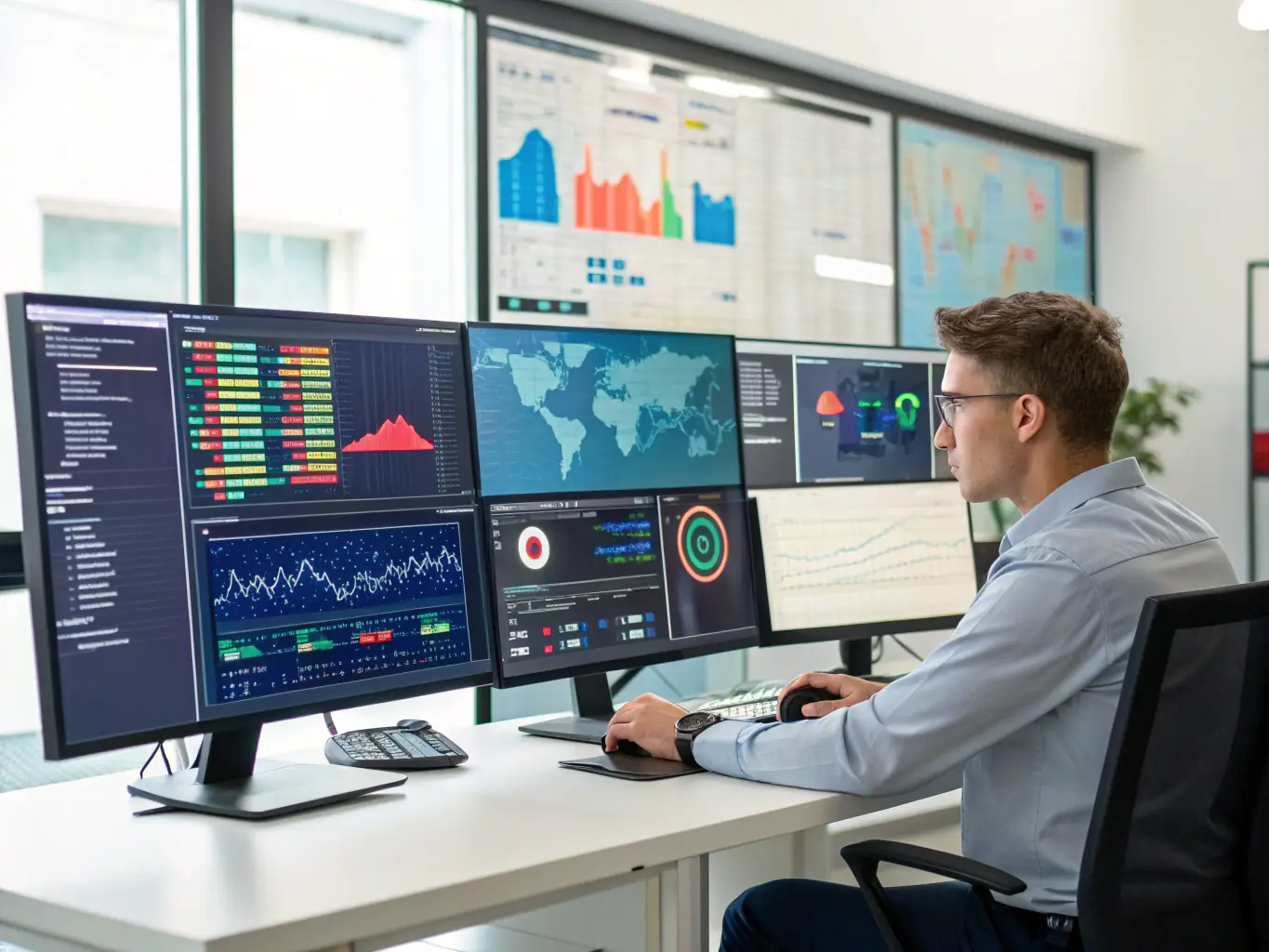 An image of a security expert conducting a security audit on a computer system, highlighting the importance of identifying vulnerabilities.